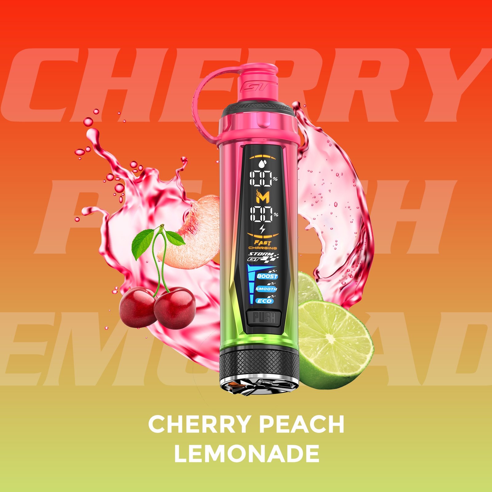 Cherry Peach Lemonade